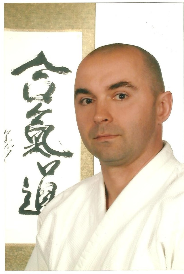 Sensei Jacek Ostrowski podczas treningu